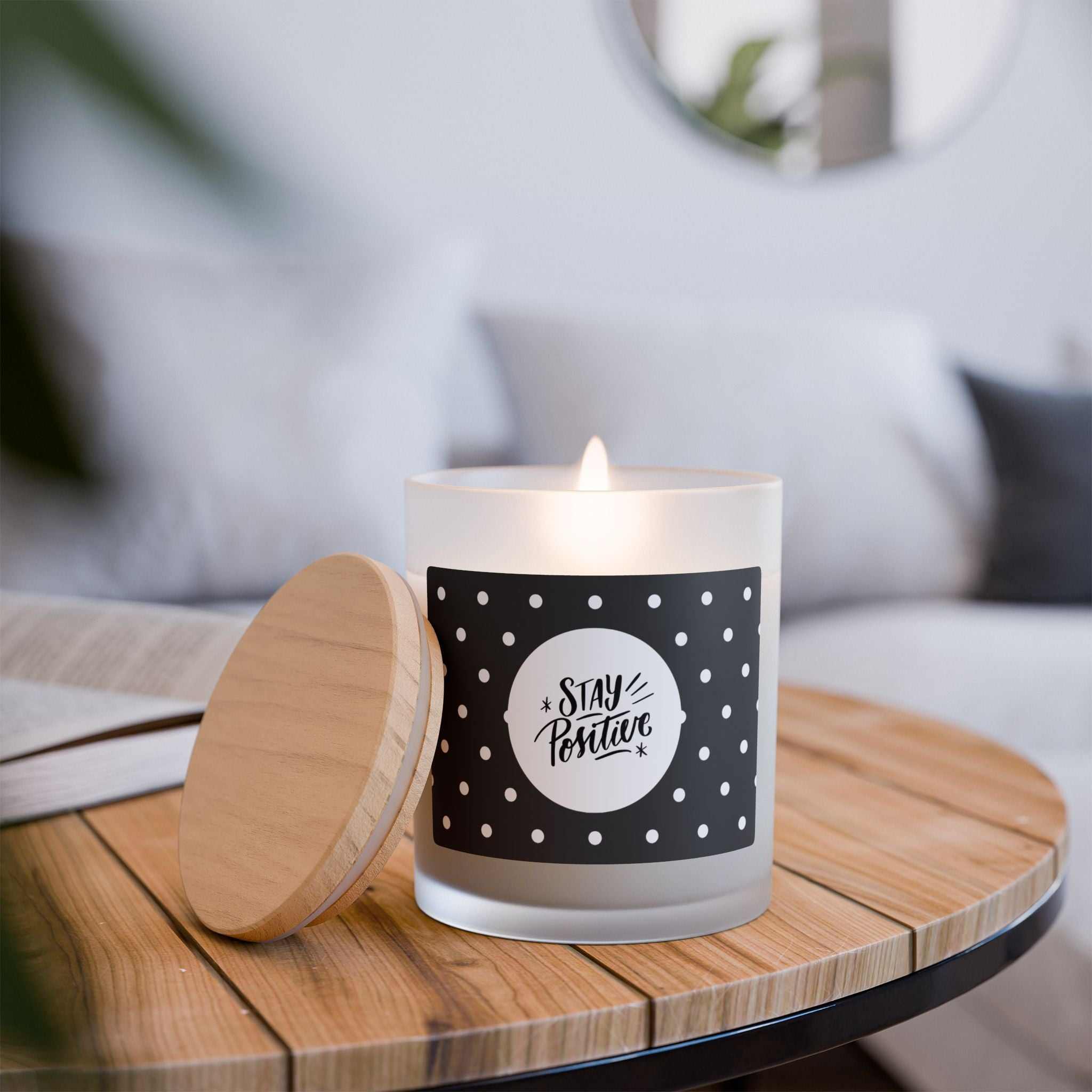 Scented candles with inspiring and faith-filled messages