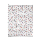 Love Design Comforter with playful love-themed print pattern