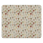Abstract Crosses Mouse Pad with multicolored crosses pattern
