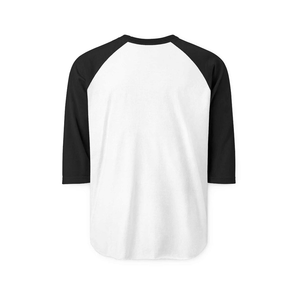 Back view of Jesus 3/4 sleeve raglan shirt