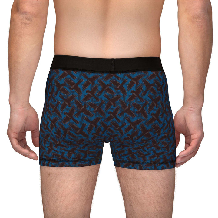 Back view of a man wearing Soaring Eagle Men's Boxers