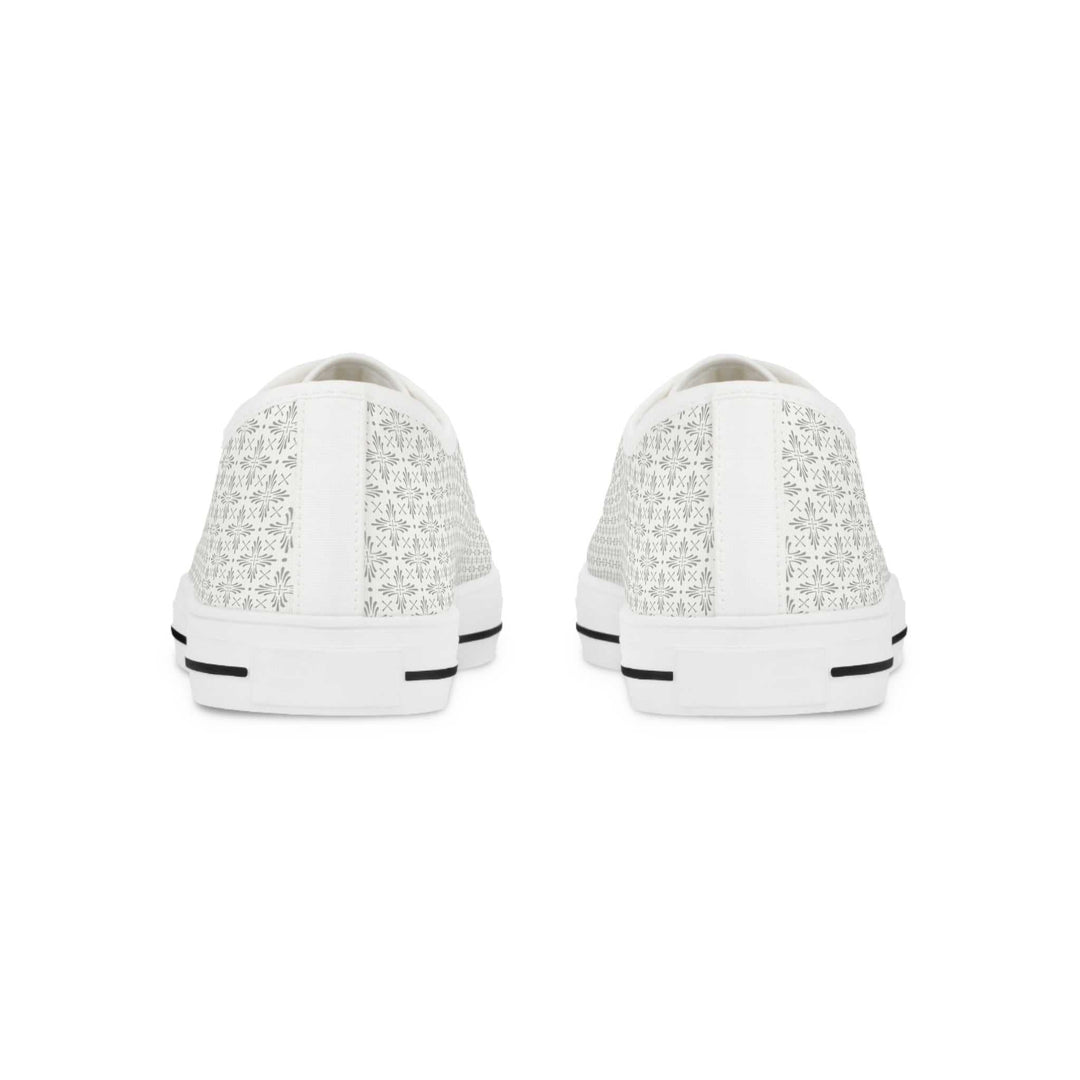 Back view of personalized men's Christian sneakers