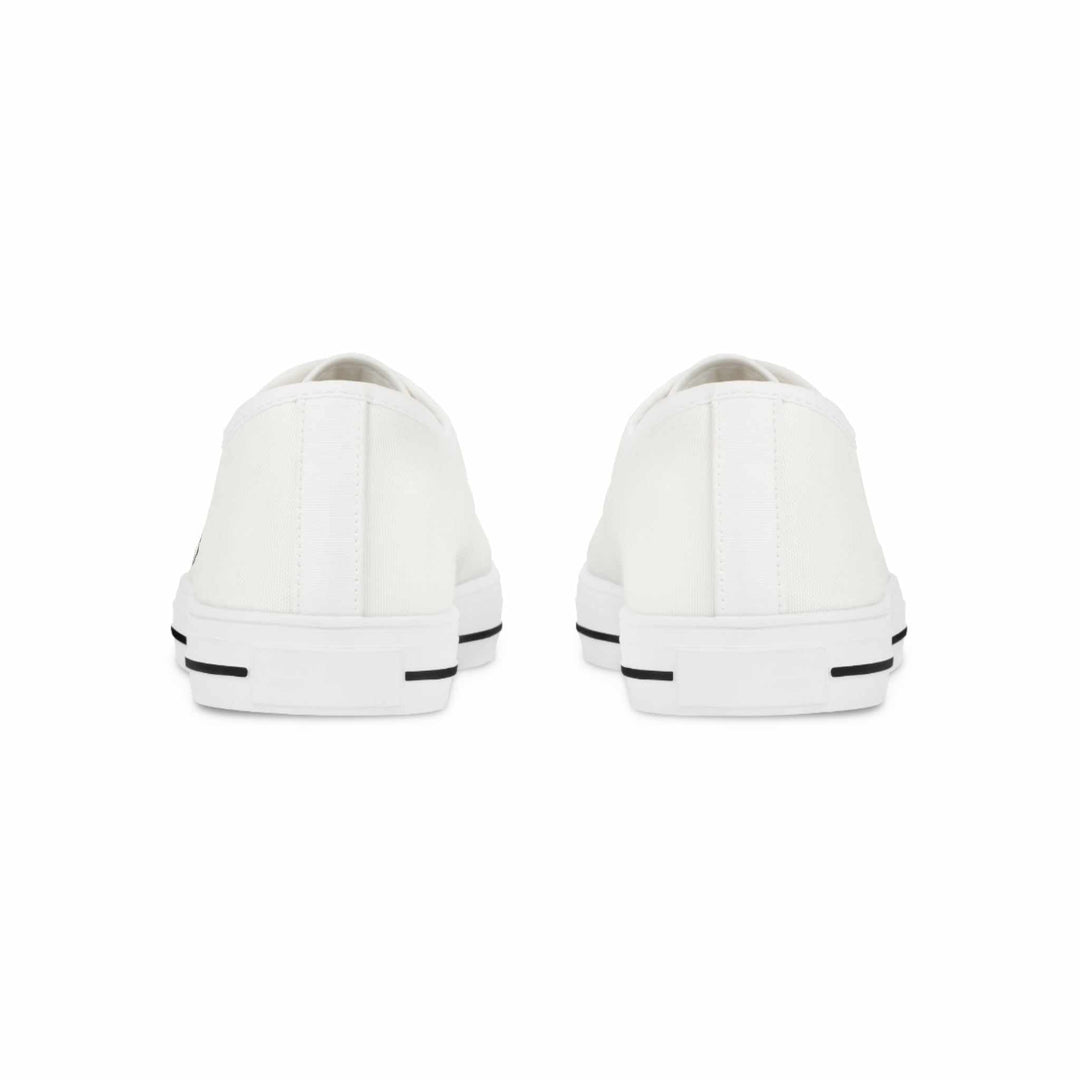 Back view of white Men's Jesus Sneakers
