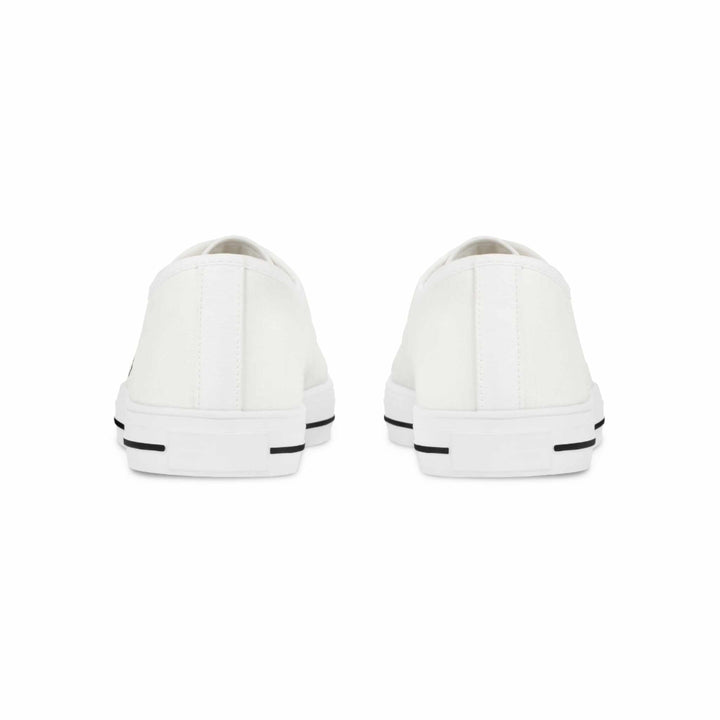 Back view of white Men's Jesus Sneakers
