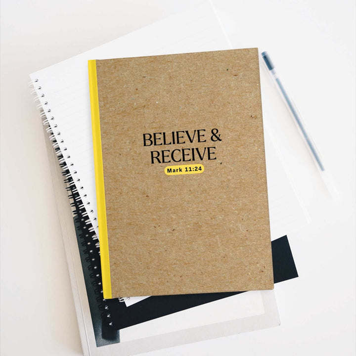 Believe & Receive Vision Board notebook
