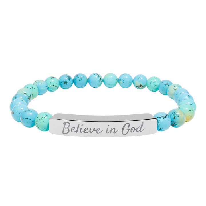 Believe in God Bracelet with faith-inspired text