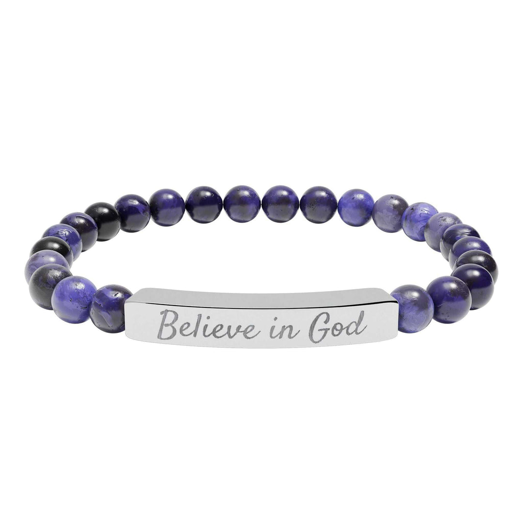 Believe in God Bracelet with inspirational text