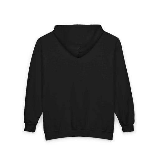 Black Africa Zip Hooded Sweatshirt with classic fit and soft fleece fabric