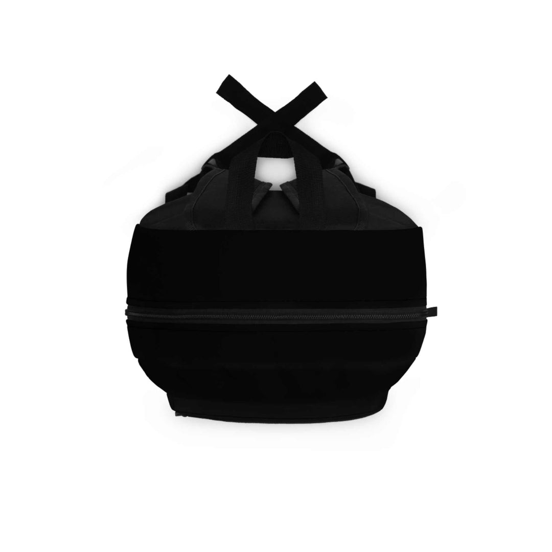 Black Beyond Limits backpack with adjustable shoulder straps and durable lightweight polyester material, designed for daily use and ample storage.