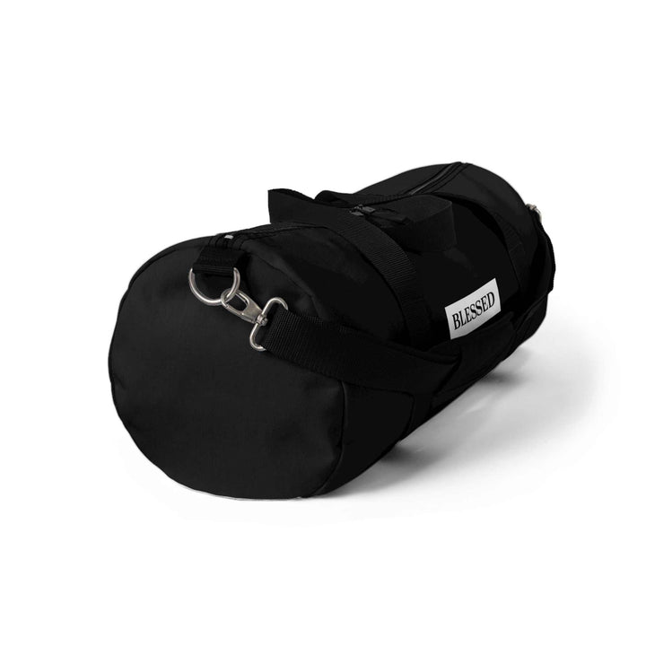 Black Blessed Duffel Bag made of durable polyester Oxford canvas