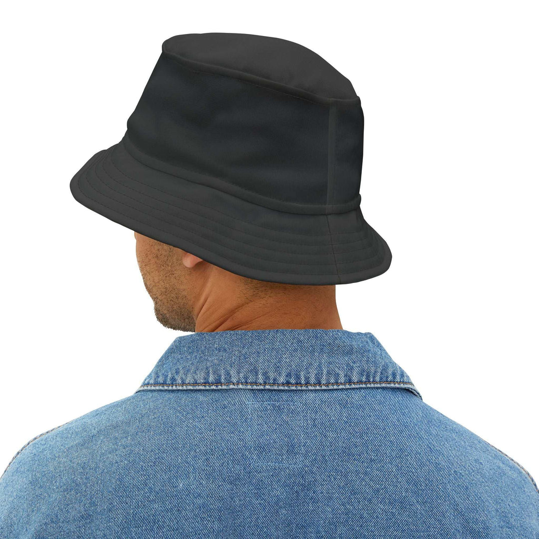 Black Faith Bucket Hat made of 100% polyester