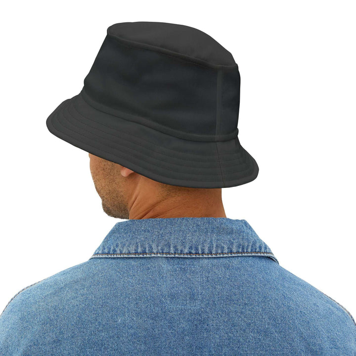 Black Faith Bucket Hat made of 100% polyester