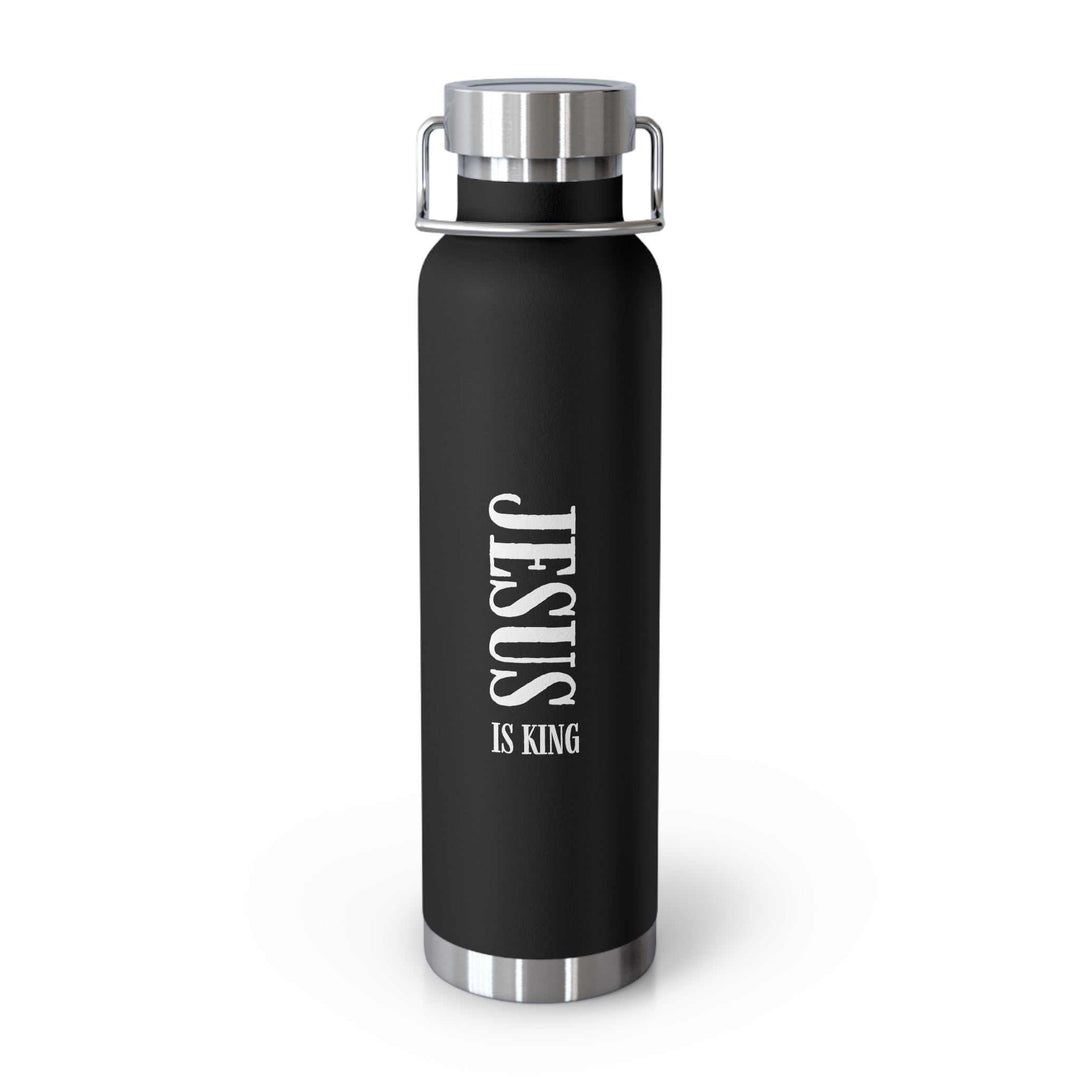 Black Jesus Is King bottle with stainless steel lid, 22oz spill-proof and BPA free water bottle