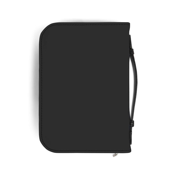 Black Redeemed Bible Cover made of PU leather with sturdy handle
