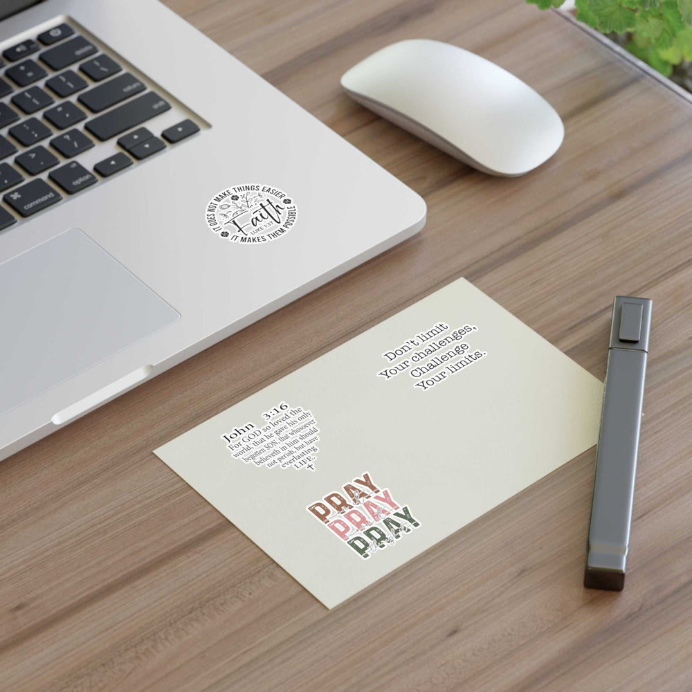 Blessed Sticker Sheets vinyl sticker sheet with faith and prayer designs