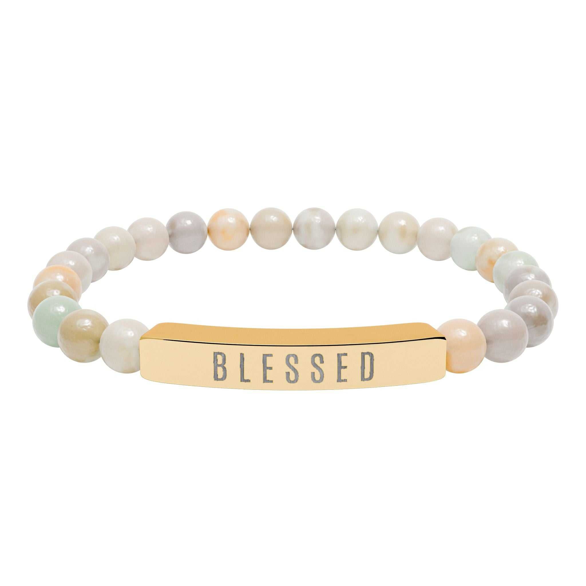 Blessed Stretch Bar Bracelet