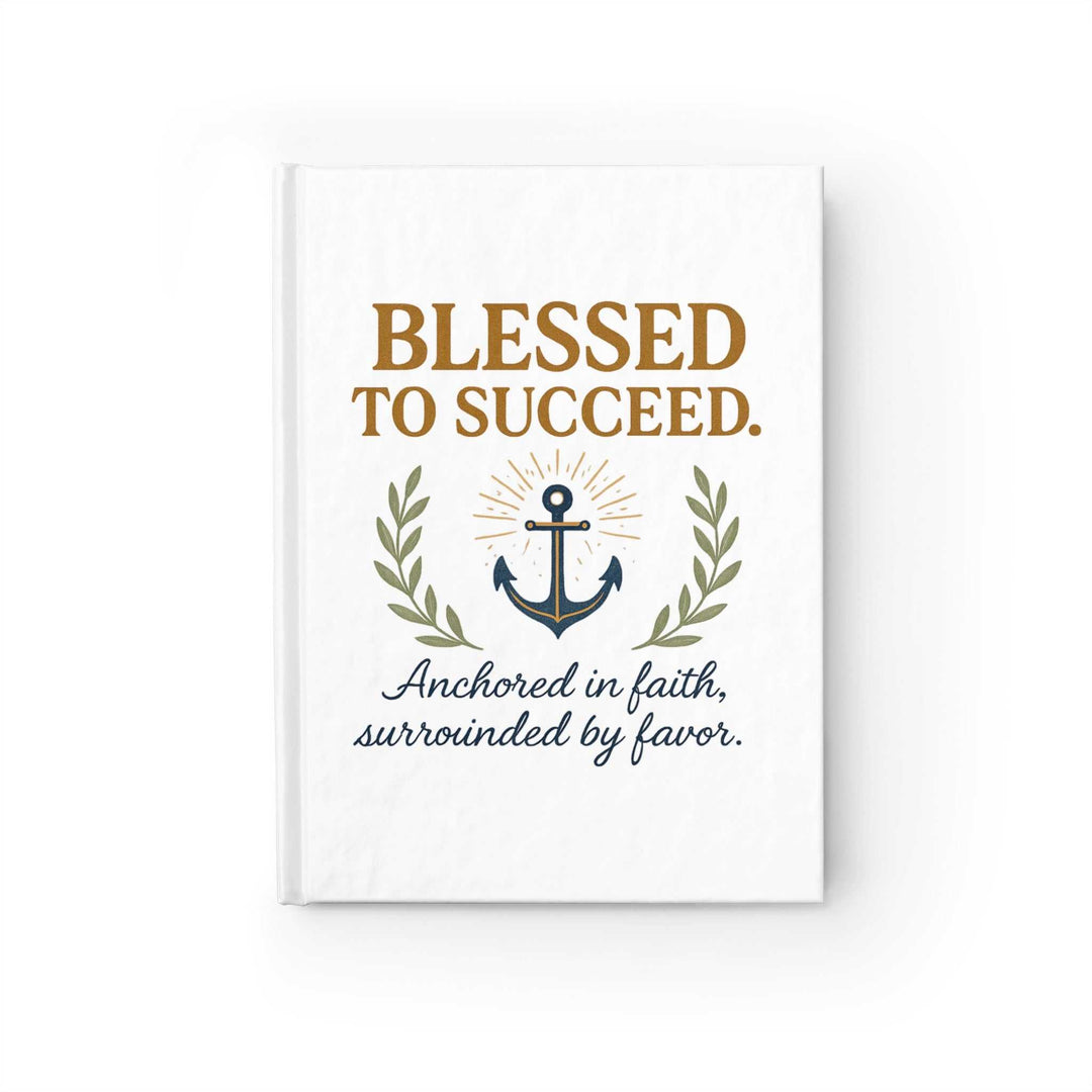 Blessed to Succeed vision board notebook with inspirational quote