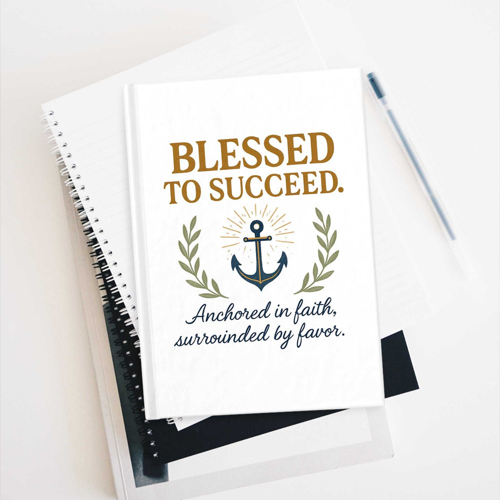 Blessed to Succeed vision board with hardcover and blank pages