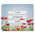 Bold in Hope mouse pad with faith, courage, and hope text