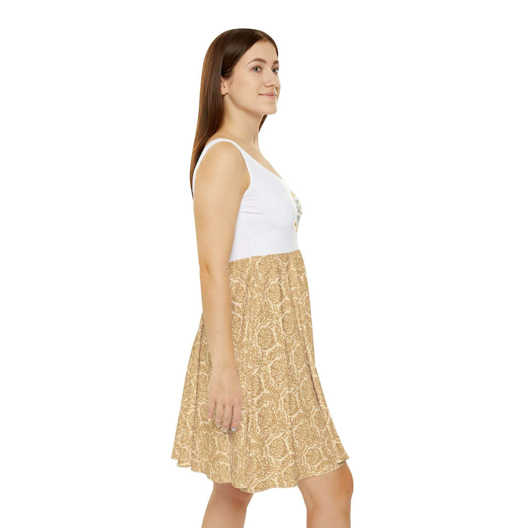 Child of God Dress with white top and patterned skirt