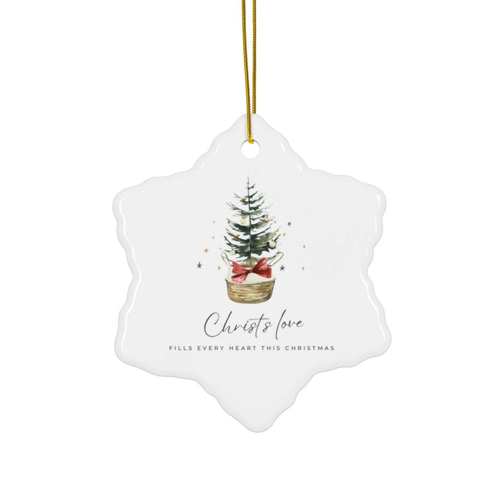 Christ’s Love Ornament Christmas decoration snowflake shape