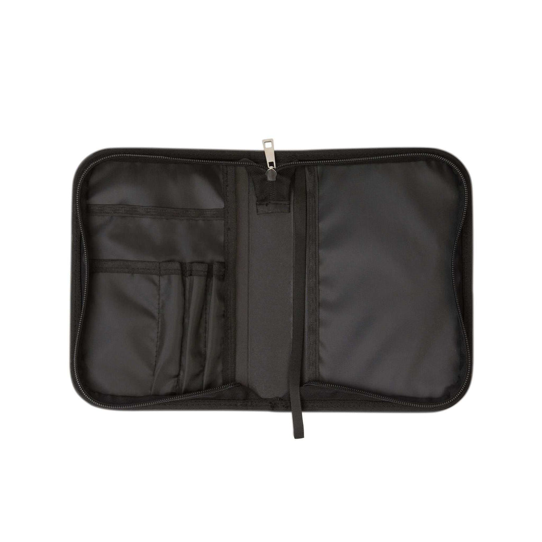 Christian Cross Bible cover with multiple pockets and compartments