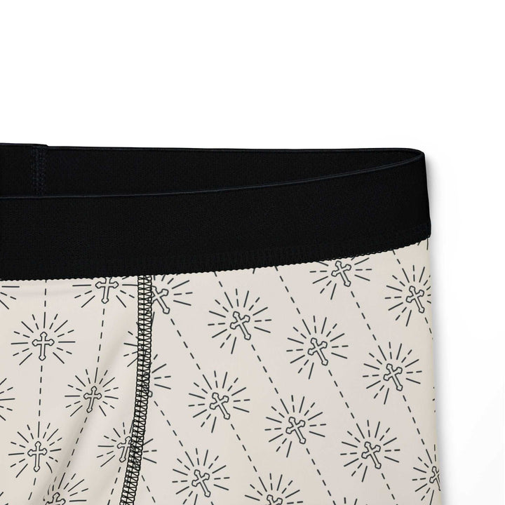 Christian Design Men's boxers with all-over cross pattern
