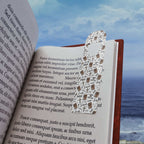 Christian Pattern Bookmark with faith-themed words and symbols