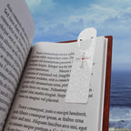 Christian aluminum bookmark with a "God is Love" design