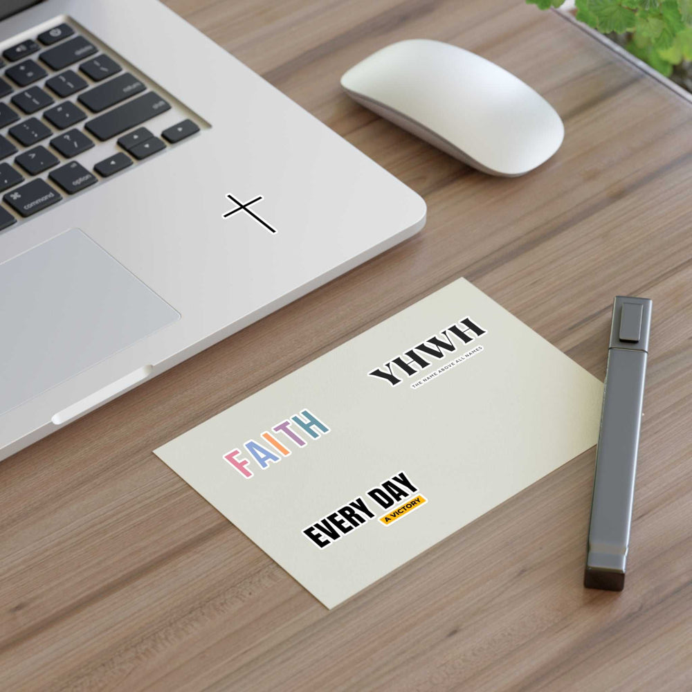 Christian sticker sheets with faith-themed vinyl stickers