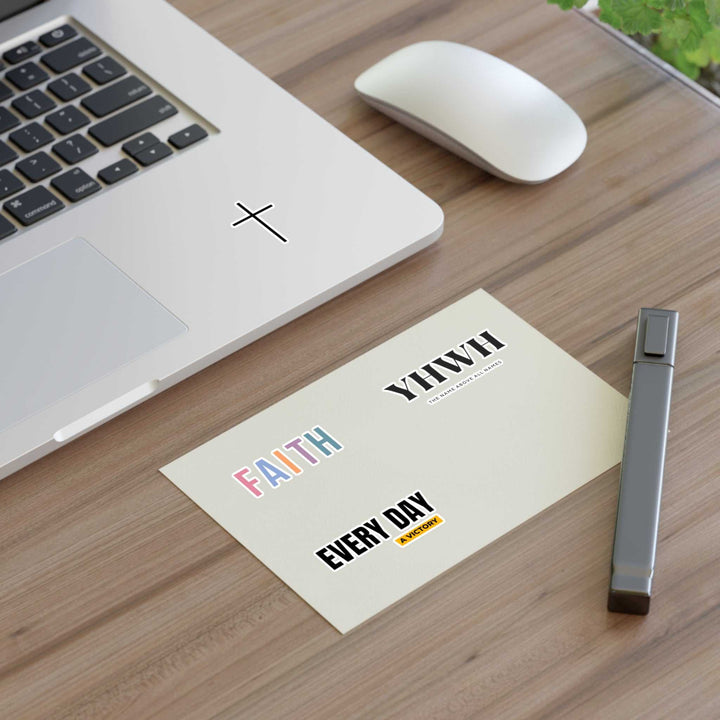 Christian sticker sheets with faith-themed vinyl stickers
