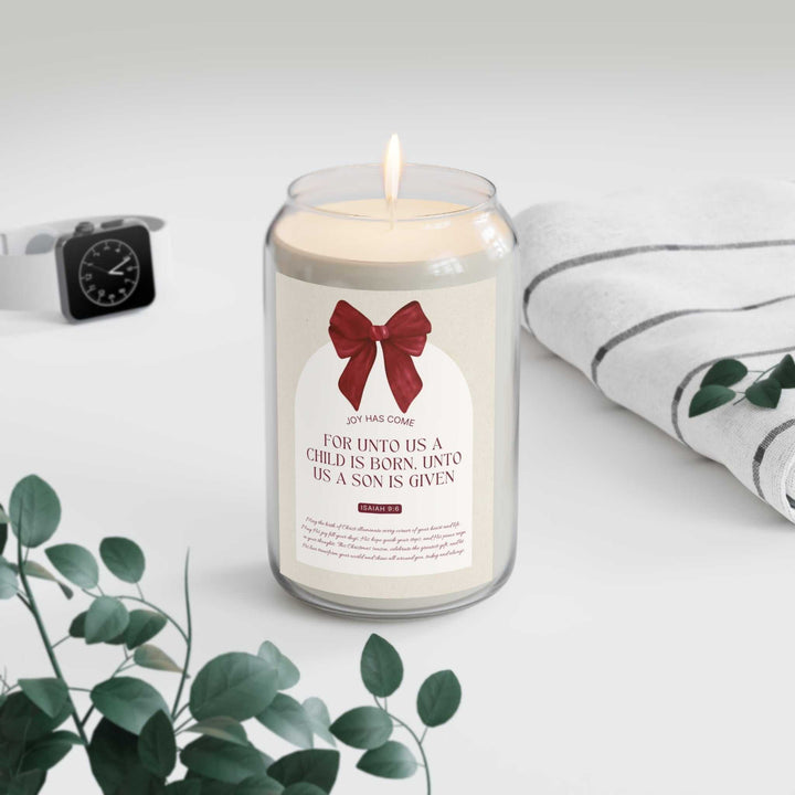 Christmas Joy Candle with natural soy wax