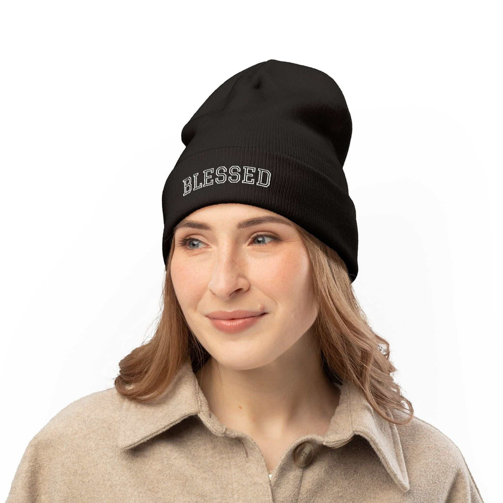 Cozy Blessed Knit Beanie