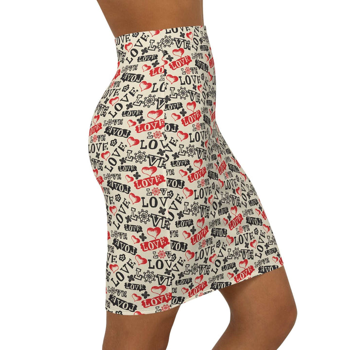 Cute Love Pattern Skirt