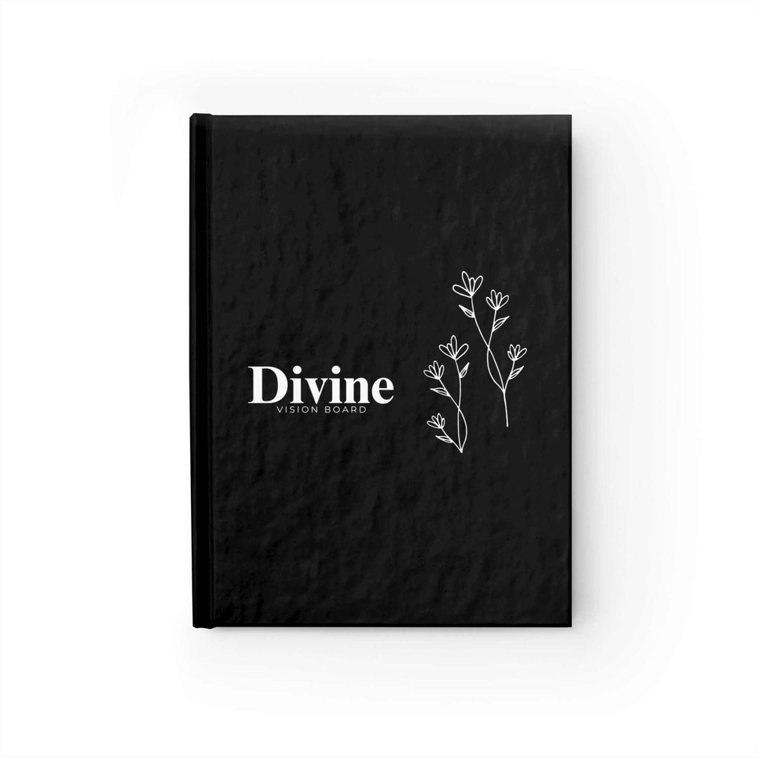 Divine Vision Board hardcover journal with black cover