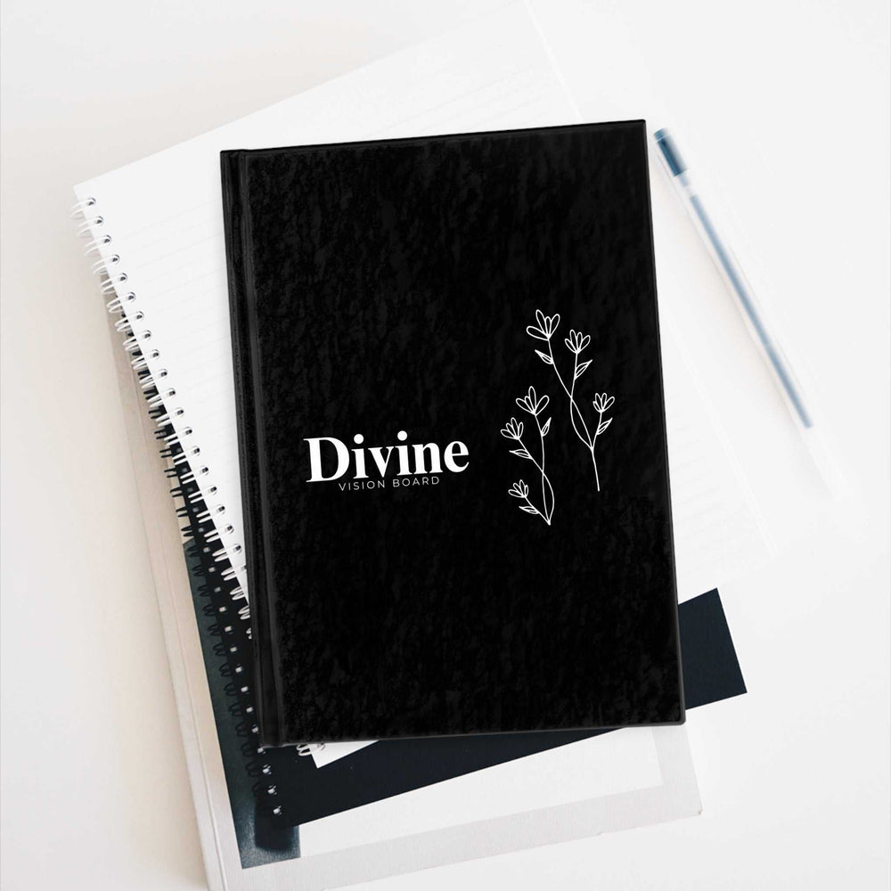 Divine Vision Board hardcover notebook with blank pages