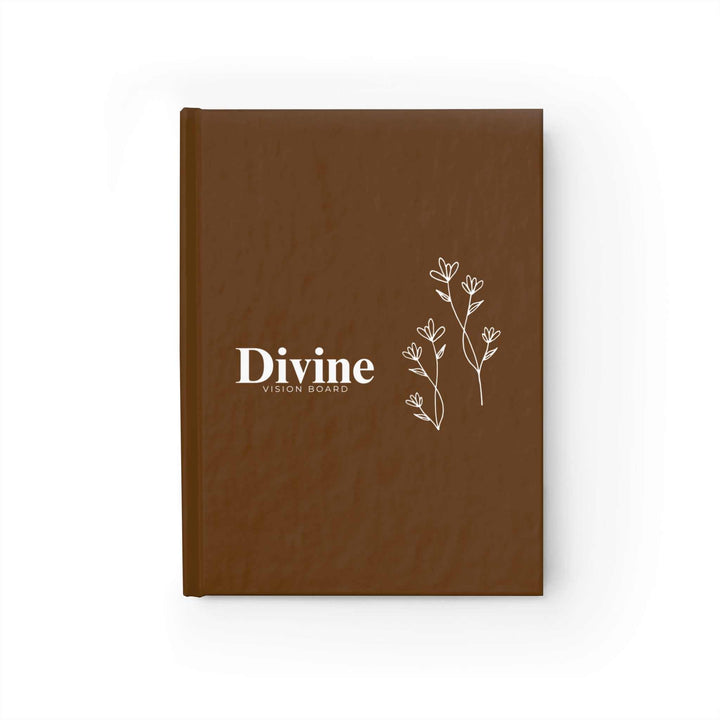 Divine Vision Board hardcover notebook with floral design