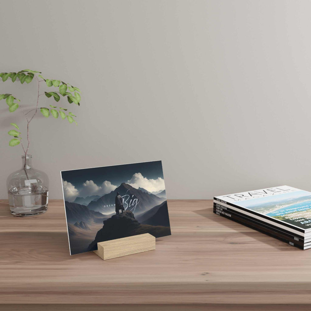 Dream Big Gallery Board with hand-crafted solid oak stand