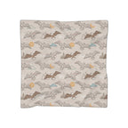 Eagle Soaring Poly Scarf with sheer poly voile and chiffon, light fabric