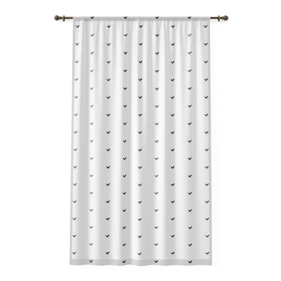 Eagles Window Curtain white polyester fabric
