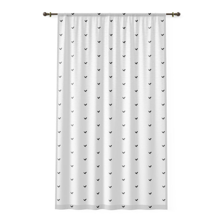 Eagles Window Curtain white polyester fabric