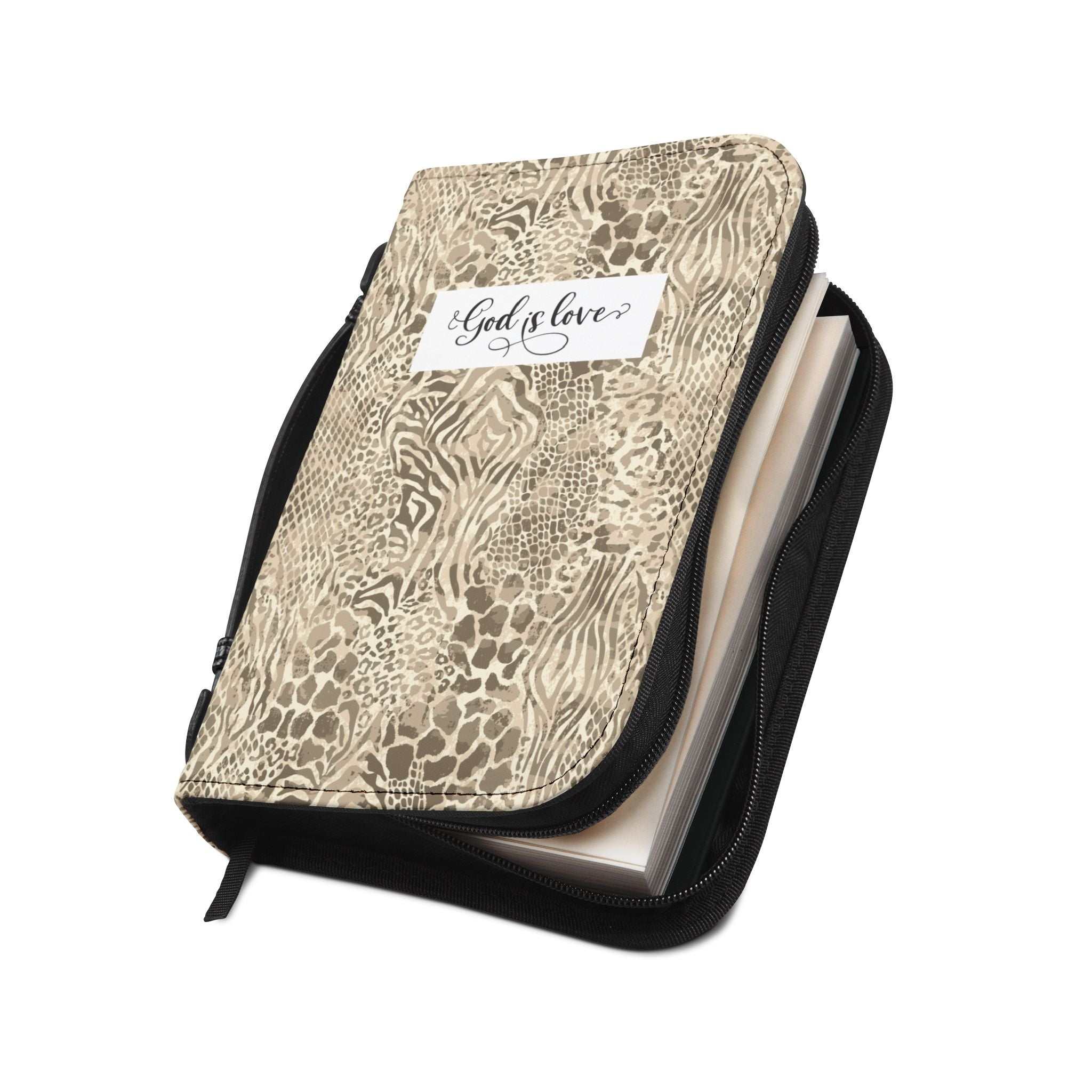 Ethnic Bible cover with animal print design