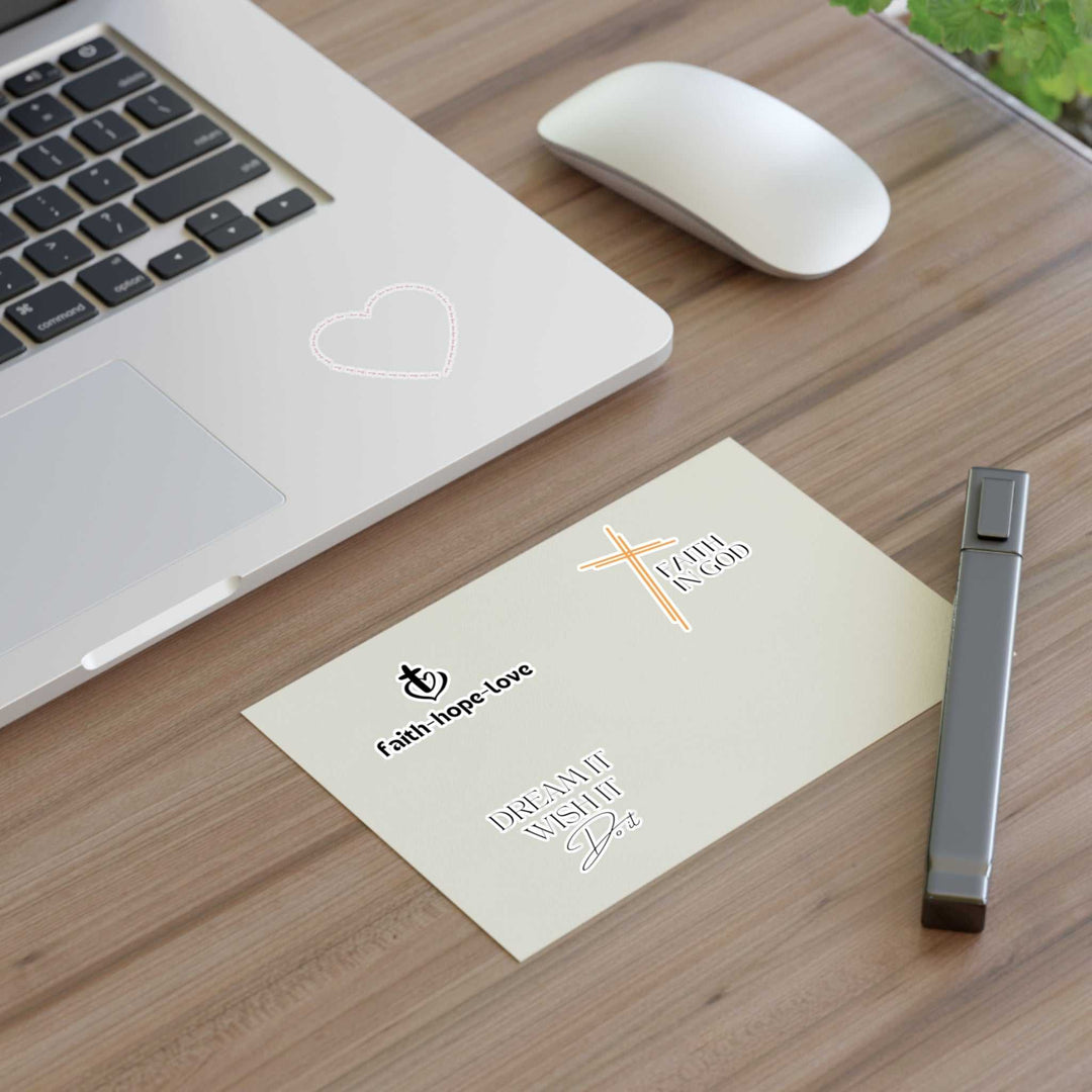 Faith-Inspired Sticker Sheets with motivational faith symbols