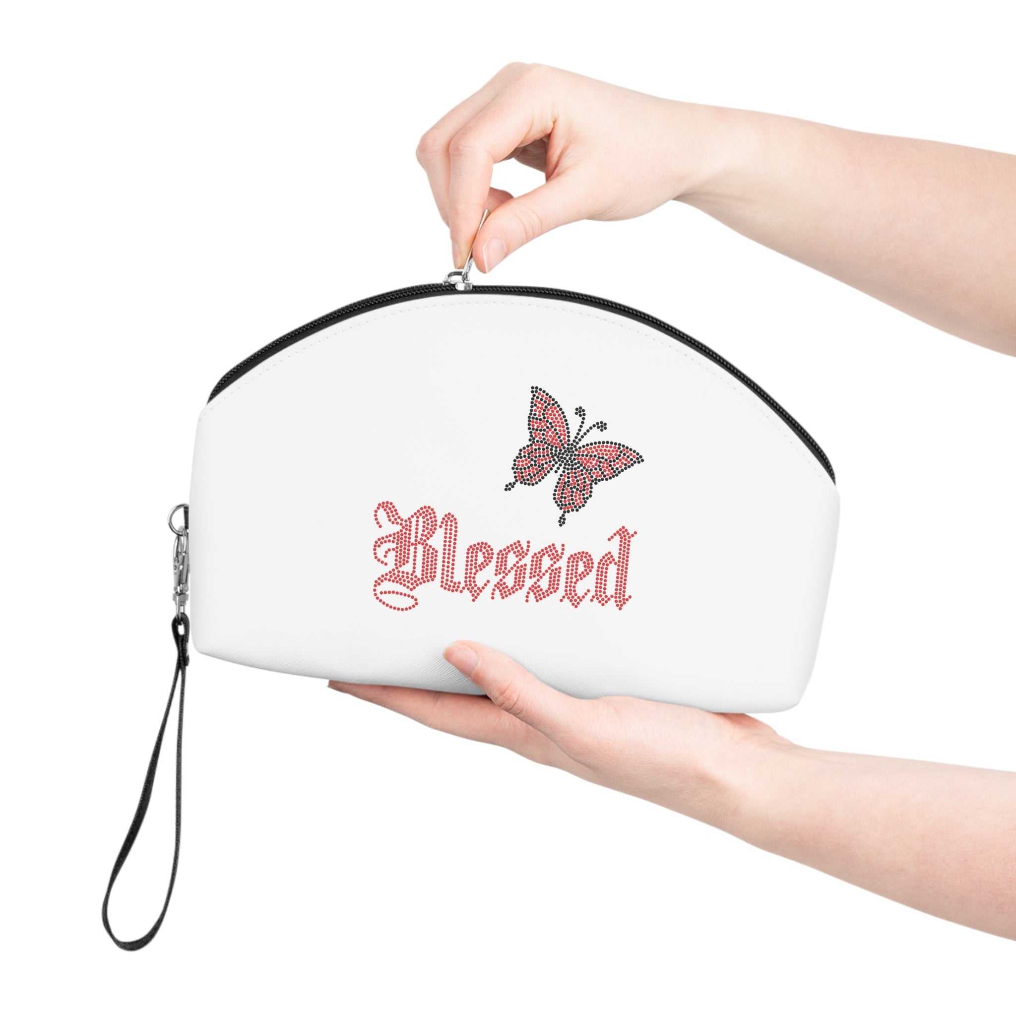 Faith-inspired Blessed Makeup Bag