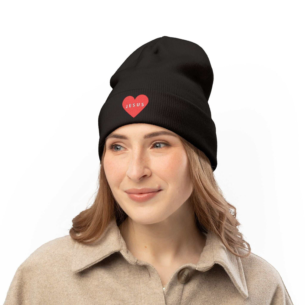 Faith-inspired Jesus Knit Beanie