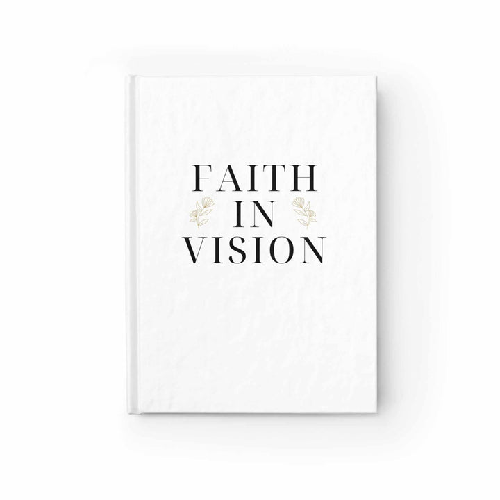 Faith In Vision Journal hardcover notebook with 128 blank pages