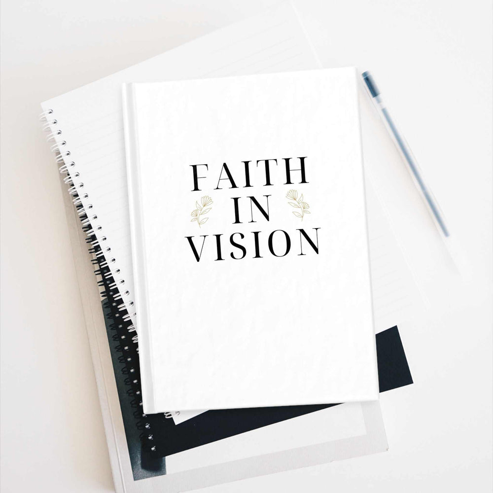 Faith In Vision Journal with 128 blank pages and wraparound print