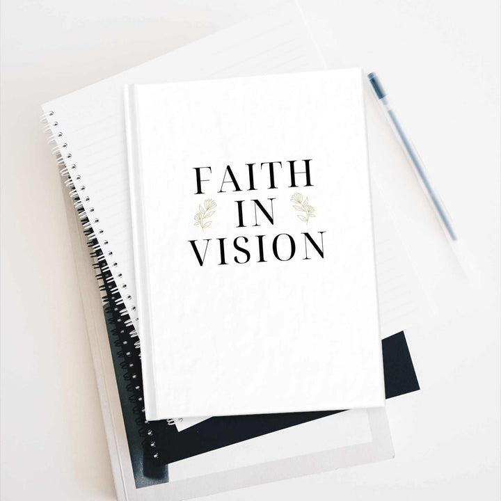 Faith In Vision Journal with 128 blank pages and wraparound print