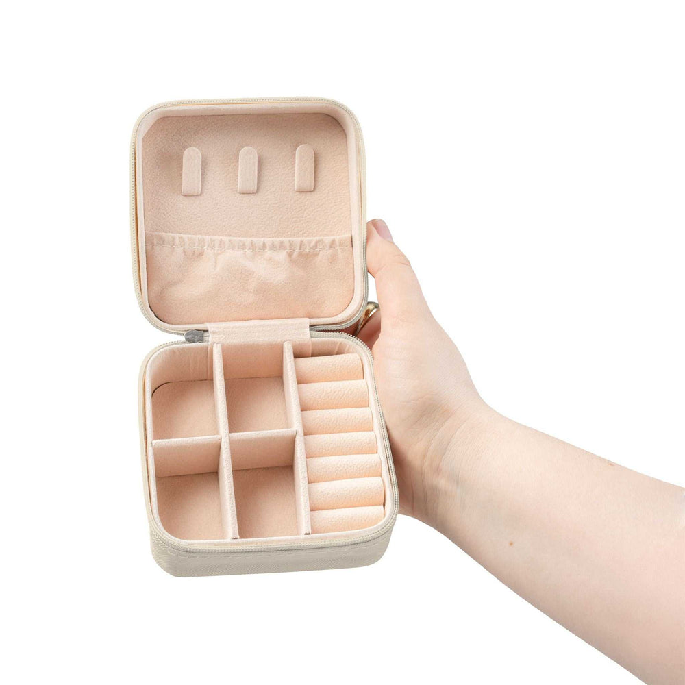Faith & Sparkle Travel Case compact jewelry organizer with plush interior