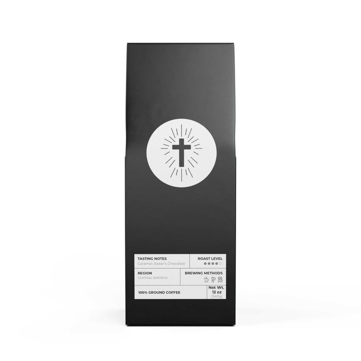 Faith in Christ Coffee medium-dark roast 12oz bag